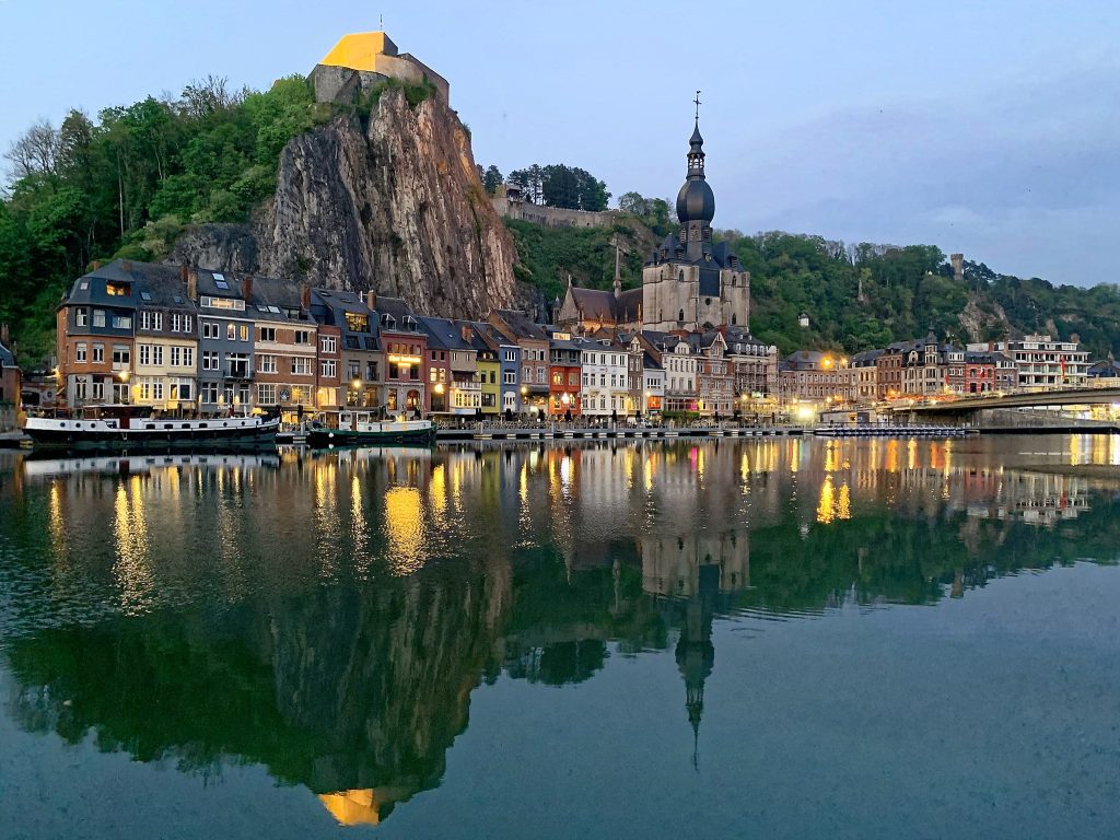 Dinant riverfront evening