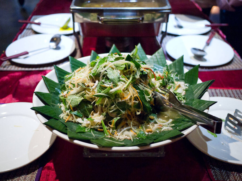 Siem Reap Green Mango Salad Smoked Fish